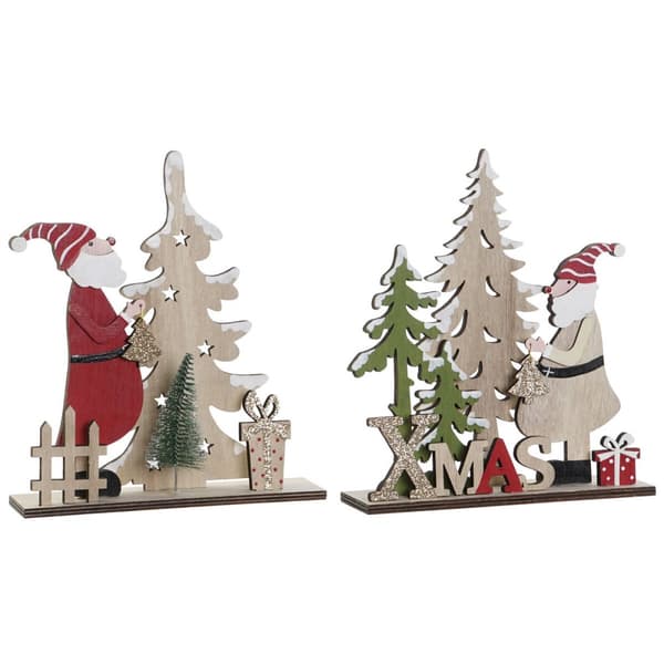 Joulukuusenpallo DKD Home Decor Monivärinen 18 x 5 x 20 cm (2 osaa)