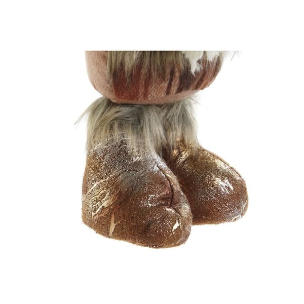 Joulukuusenpallo DKD Home Decor Ruskea Poro 14 x 12 x 35 cm (2 osaa)