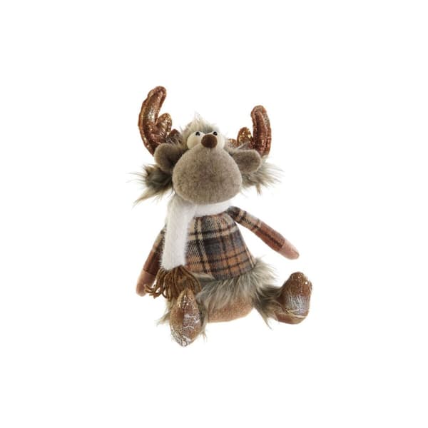 Joulukuusenpallo DKD Home Decor Ruskea Poro 14 x 12 x 35 cm (2 osaa)