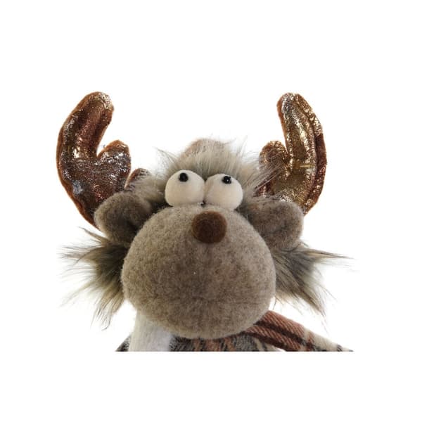 Joulukuusenpallo DKD Home Decor Ruskea Poro 14 x 12 x 35 cm (2 osaa)