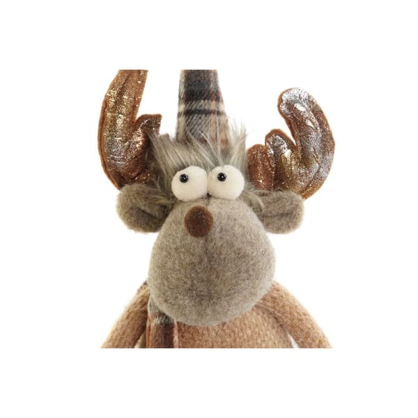 Joulukuusenpallo DKD Home Decor Ruskea Poro 13 x 12 x 25 cm (2 osaa)