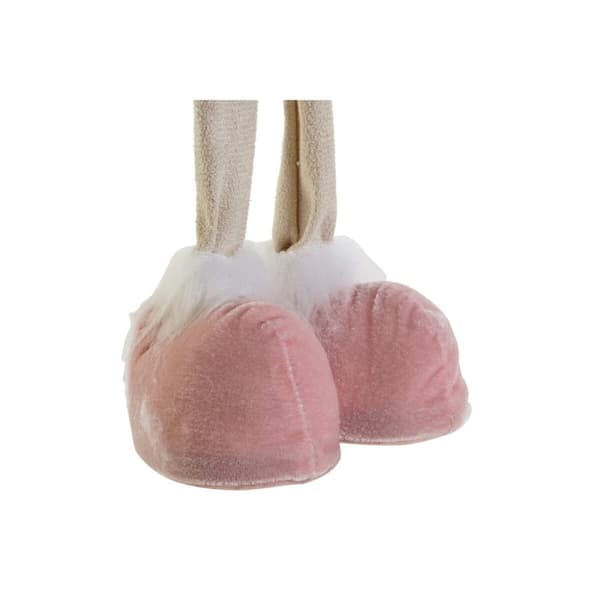 Julekule DKD Home Decor Hvit Brun Rosa Reinsdyr 17 x 12 x 66 cm (2 enheter)