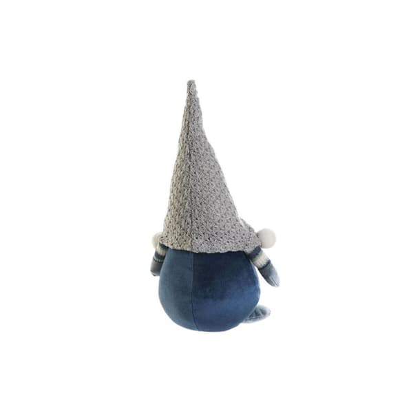 Julekule DKD Home Decor Blå Hvit Grå Hansker 13 x 12 x 35 cm (2 enheter)
