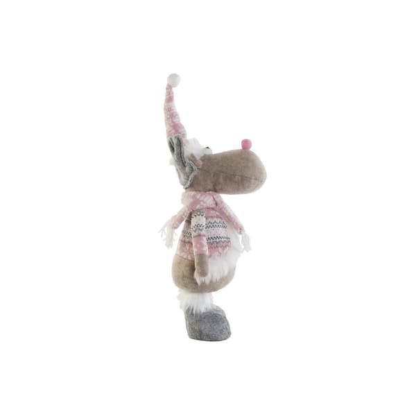 Julekule DKD Home Decor Flerfarget Reinsdyr 16,5 x 11,4 x 40,6 cm (2 enheter)