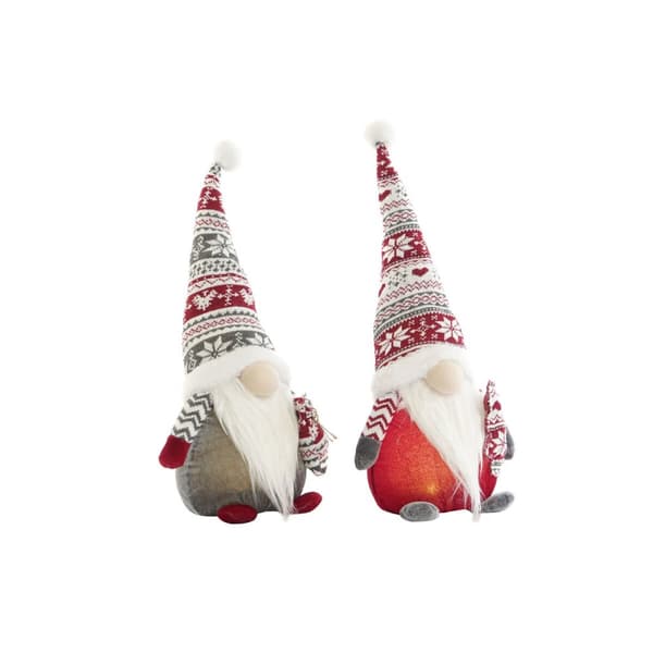 Joulukuusenpallo DKD Home Decor Monivärinen Menninkäinen 23 x 16 x 50 cm (2 osaa)