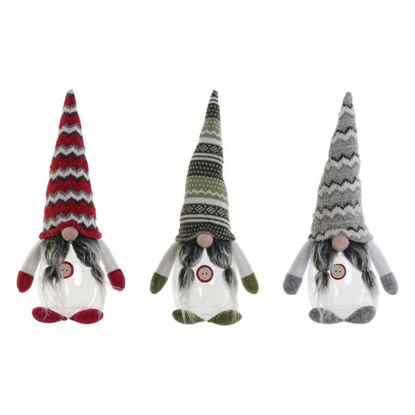 Joulukuusenpallo DKD Home Decor Monivärinen 17 x 12 x 37 cm (3 osaa)