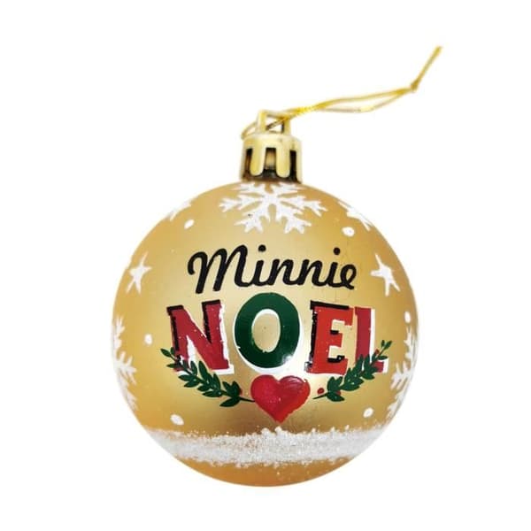 Julgranar av plast - DISNEY - Minnie - 10-pack - Diameter 6cm - Handdekorerade