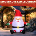 Miniatyrbillede 4 af 9: Oppustelig Juledekoration, 184x125x183 cm, Hvid og Rød