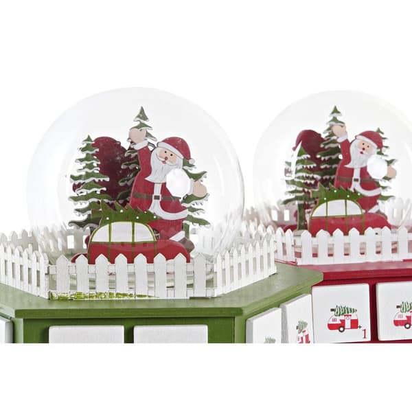 Adventskalender DKD Home Decor Trä (22 x 19 x 20 cm) (2 antal)