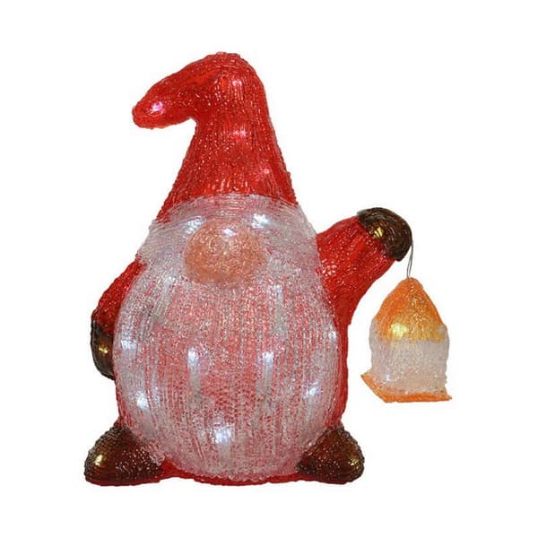 Belysning dekoration Lumineo Transparent Gnom 25 x 17 x 29 cm Akryl