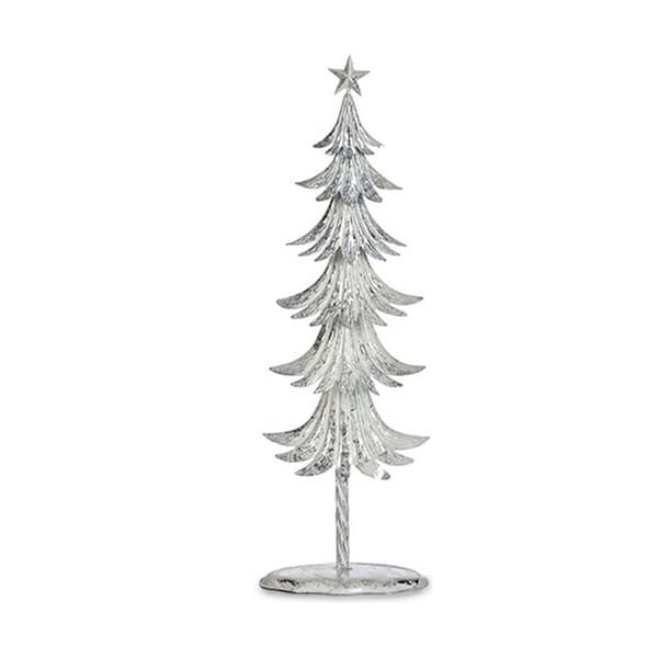 Julgran 20 x 58 x 13 cm Metall Vit