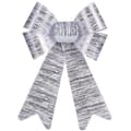 Miniatyrbild 2 av 2: Lasso Krist+ HJ1-12006 Silvrig PVC 16 x 24 x 4 cm Julgranskula (12 antal)