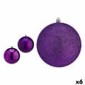 Miniatyrbild 1 av 2: Uppsättning av julkulor Krist+ 00774 Purpur PVC Ø 12 cm (6 antal)