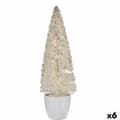 Miniatyrbild 1 av 2: Prydnadsfigur Julgran Vit Plast 10 x 33 x 10 cm (6 antal)