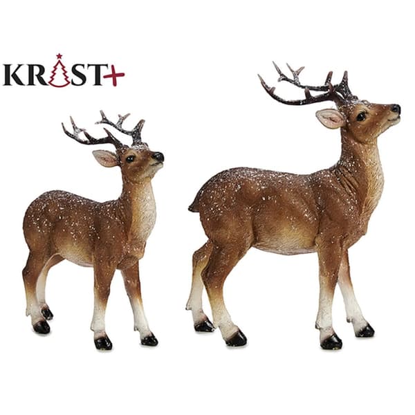 Julgranskula Krist+ C07-59360WX-1 Vit Brun 8,5 x 21 x 17 cm