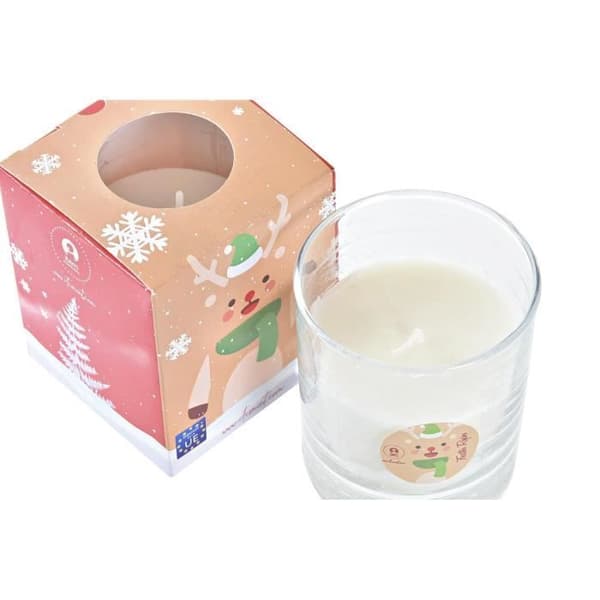 BOUGIE Juldekoration Glas vax Set om 3 Juldekoration 9cm