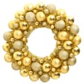 Miniatyrbild 1 av 2: Julkrans guld 45 cm polystyren