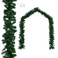 Miniatyrbild 1 av 2: Julgirlanger 4 st grön 270 cm PVC