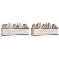 Miniatyrbild 4 av 5: Adventskalender DKD Home Decor Trä 45 x 11 x 23 cm (2 antal)
