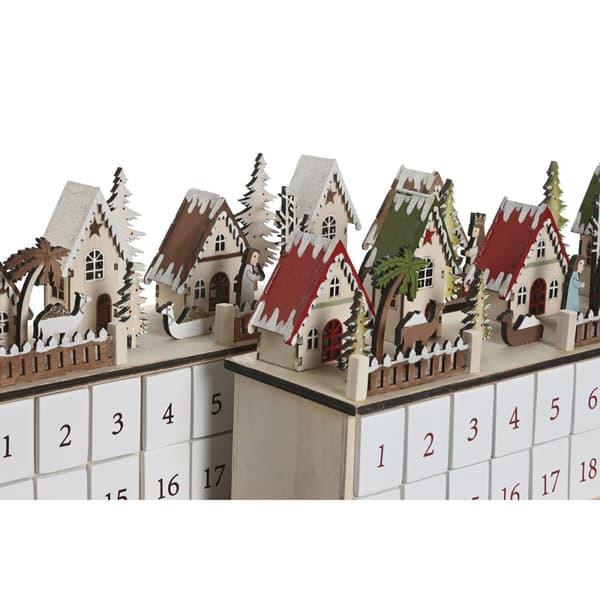 Adventskalender DKD Home Decor Trä 45 x 11 x 23 cm (2 antal)