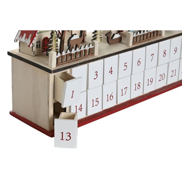 Adventskalender DKD Home Decor Trä 45 x 11 x 23 cm (2 antal)