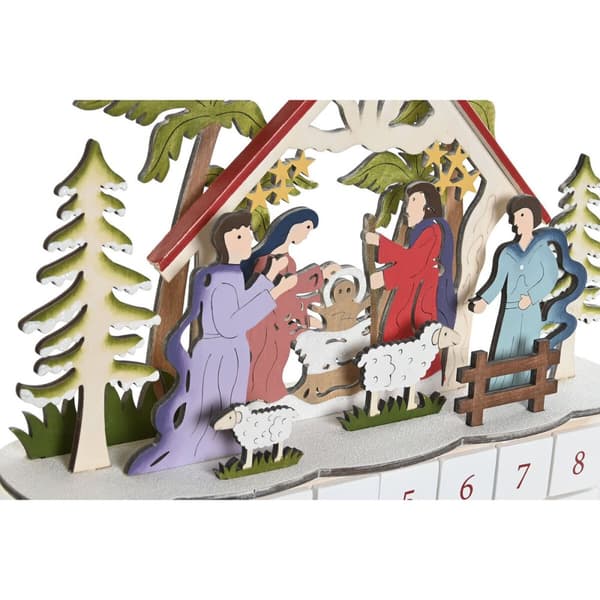Adventskalender DKD Home Decor Trä 34 x 8,5 x 36,5 cm (2 antal)