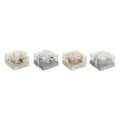 Miniatyrbild 1 av 4: Ljus DKD Home Decor Gyllene Silvrig Jul 10.5 x 10.5 x 7 cm 10,5 x 10,5 x 7 cm (4 antal)