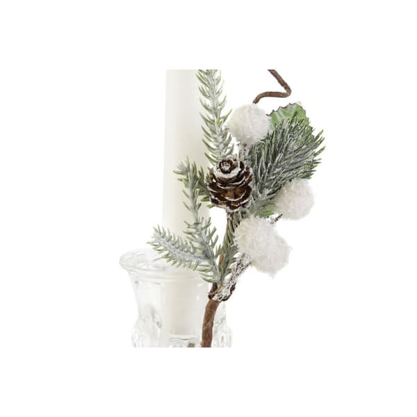 Lys DKD Home Decor Hvid Jul 21 x 10 x 5 cm 2 x 2 x 20 cm (4 Dele)