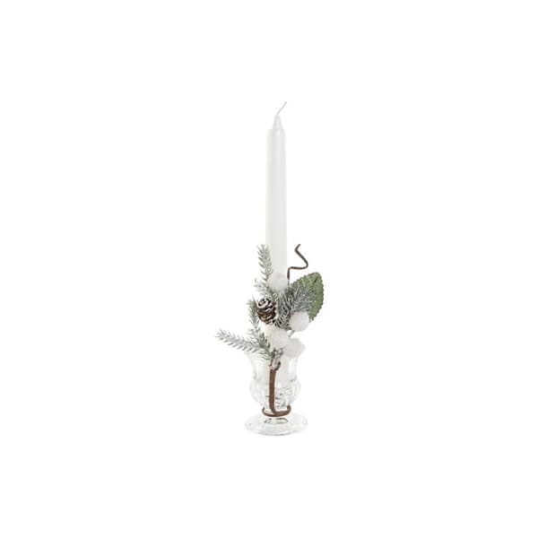 Lys DKD Home Decor Hvid Jul 21 x 10 x 5 cm 2 x 2 x 20 cm (4 Dele)