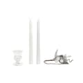 Miniatyrbillede 1 af 5: Lys DKD Home Decor Hvid Jul 21 x 10 x 5 cm 2 x 2 x 20 cm (4 Dele)