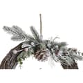 Miniatyrbild 2 av 2: Julkrans DKD Home Decor Naturell vide Ananas Snöfall 32 x 7 x 32 cm (2 antal)
