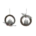Miniatyrbild 1 av 2: Julkrans DKD Home Decor Naturell vide Ananas Snöfall 32 x 7 x 32 cm (2 antal)
