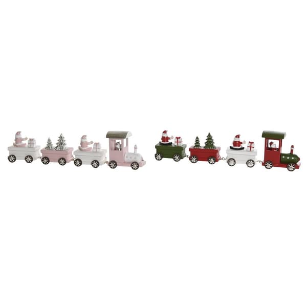 Julepynt DKD Home Decor Rød Grøn 35,5 x 5 x 8,8 cm (2 enheder)