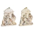 Miniatyrbillede 1 af 2: Stearinlys DKD Home Decor Blå Hvid Pink Harpiks 24 x 8 x 27,5 cm (2 enheder)