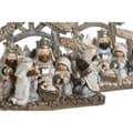 Miniatyrbillede 3 af 3: Betlehem dekoration DKD Home Decor Blå Hvid Brun Harpiks 20 x 7 x 17,5 cm (2 enheder)