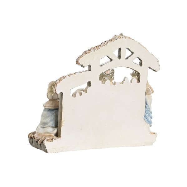 Betlehem dekoration DKD Home Decor Blå Hvid Brun Harpiks 20 x 7 x 17,5 cm (2 enheder)