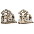 Miniatyrbillede 1 af 3: Betlehem dekoration DKD Home Decor Blå Hvid Brun Harpiks 20 x 7 x 17,5 cm (2 enheder)
