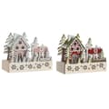 Pikkukuva 1 / 4: Joulukuusenpallo DKD Home Decor Punainen Pinkki 21 x 9,5 x 19 cm (2 osaa)