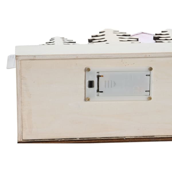 Joulukuusenpallo DKD Home Decor Punainen Pinkki 21 x 9,5 x 19 cm (2 osaa)