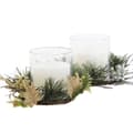 Miniatyrbillede 3 af 4: Stearinlys DKD Home Decor Gylden Sølvfarvet Jul 15 x 15 x 5 cm (2 enheder)