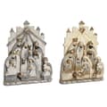 Miniatyrbillede 1 af 2: Betlehem dekoration DKD Home Decor Grå Gylden Harpiks 22 x 6 x 26 cm (2 enheder)