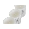 Miniatyrbillede 2 af 3: Stearinlys DKD Home Decor Hvid Jul 5 x 5 x 6 cm (3 enheder)