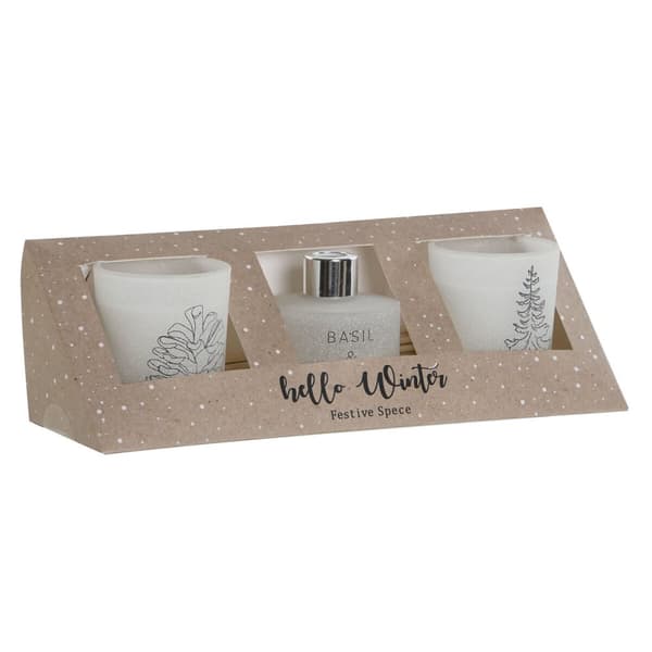 Lys DKD Home Decor Hvid Jul 5 x 5 x 6 cm