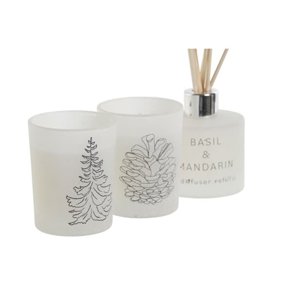 Lys DKD Home Decor Hvid Jul 5 x 5 x 6 cm
