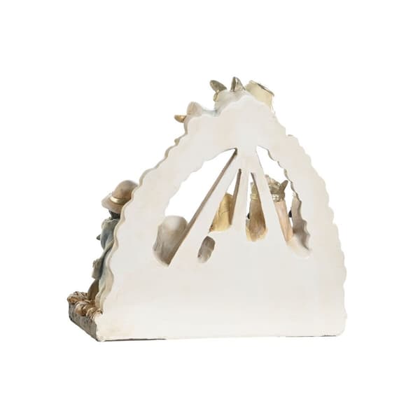 Betlehem dekoration DKD Home Decor Blå Hvid Brun Harpiks 23,5 x 8 x 20,5 cm (2 enheder)