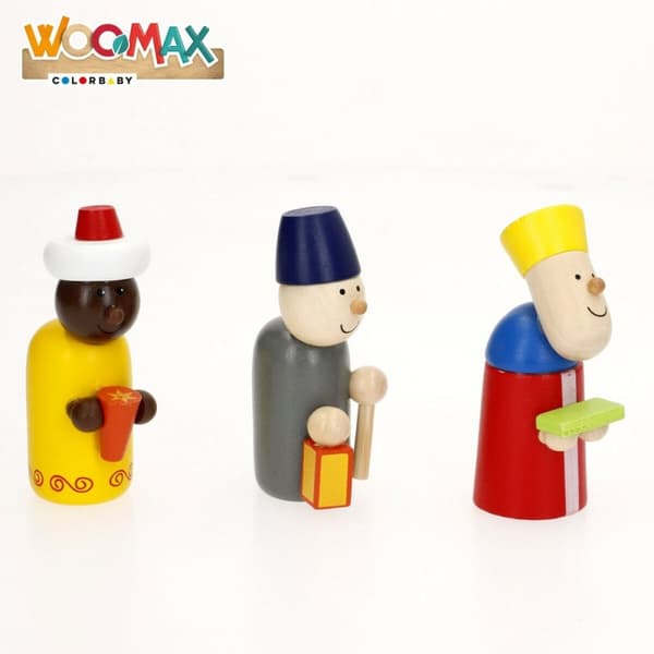 Julkrubba-set Woomax Trä plywood 23 x 16 x 11 cm (4 antal)