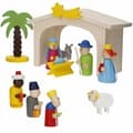 Miniatyrbillede 8 af 11: Betlehem dekoration Woomax Træ plywood 23 x 16 x 11 cm (4 enheder)