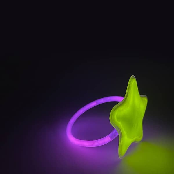 Armbånd m/Stjärna Självlysande glow stick