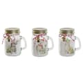 Miniatyrbild 1 av 2: Ljus DKD Home Decor Vit Gyllene Jul 8 x 5 x 9 cm (3 antal)