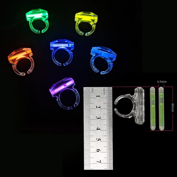 Självlysande Fingerring - flera färger